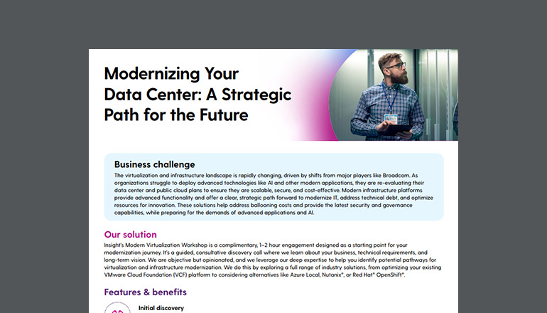 Article Modernizing Your Data Center: A Strategic Path  Image