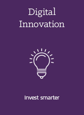 Digital Innovation Invest Smarter Lightbulb Logo Icon