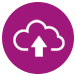 Outlined icon of button being pressed