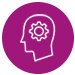 Outlined icon of button being pressed