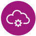 Outlined icon of button being pressed