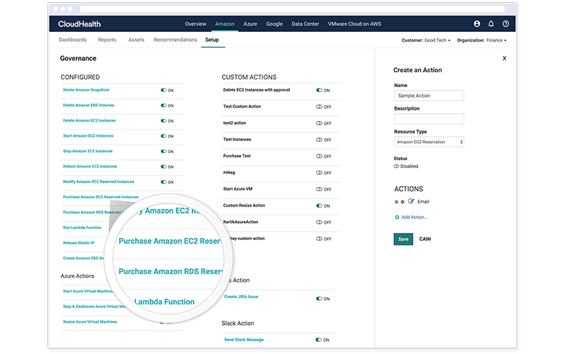 Screenshot of Cloud Governance